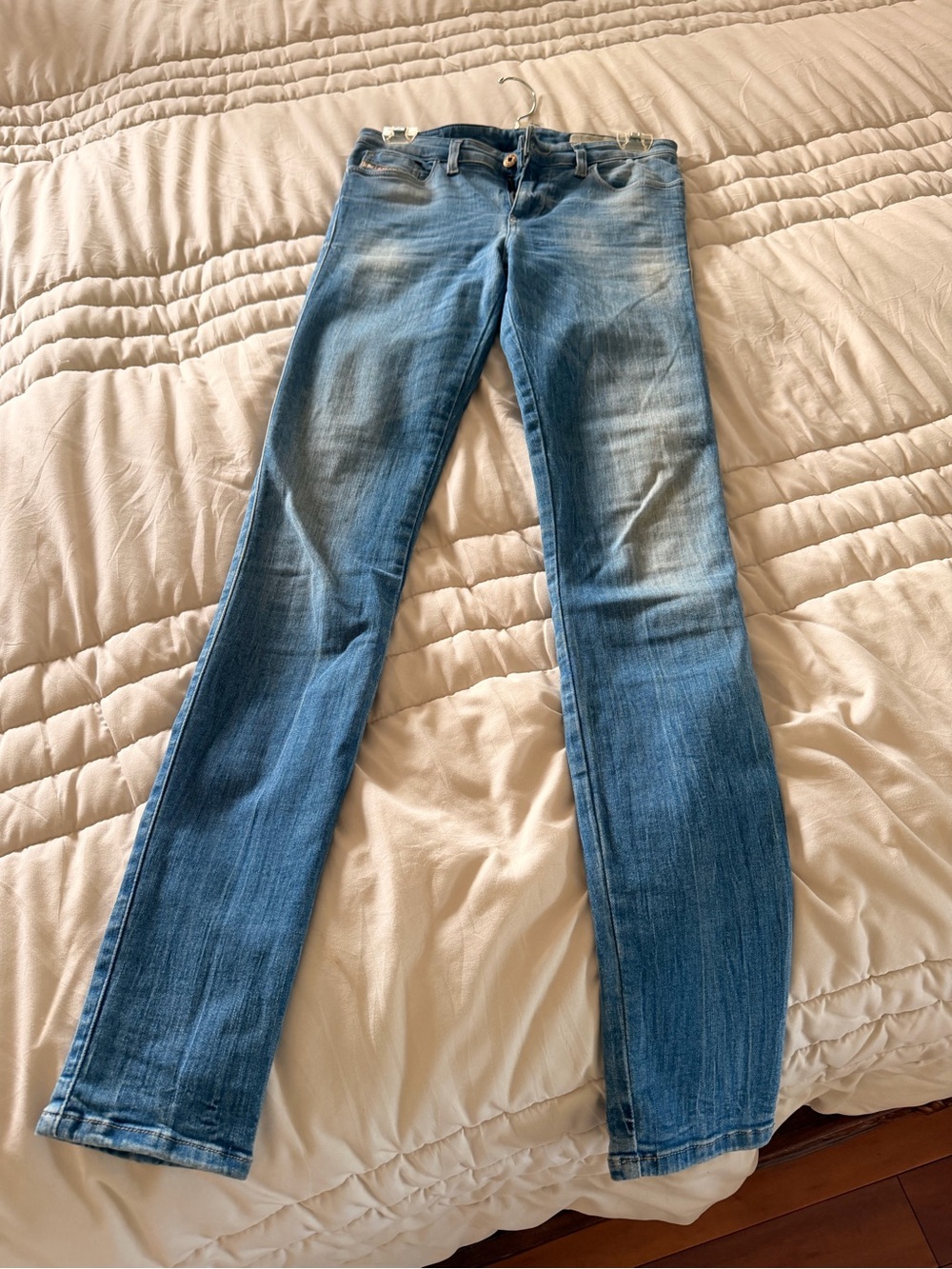 Diesel Women's Light Blue Straight-Leg Jeans